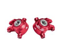 Rc Tasse Direction pour Traxxas Jato 4x4 pour VXL 1/8 GPM Alliage D'aluminium 7075 Blocs Direction Avant Roulement Surdimensionné Pièce Détachée Voiture RC(Red)