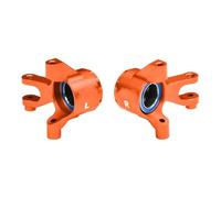 Rc Tasse Direction pour Traxxas pour Mini pour Maxx pour XRT-108076-1 GPM Alliage D'aluminium 7075 Blocs Direction Avant Roulement Surdimensionné Pièces Détachées Voitures RC(Orange)