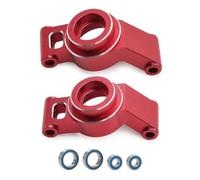 Rc Tasse Direction pour Traxxas pour Mini pour Maxx pour Xrt Metal Blocs Direction pour Porte-fusées Supports D'essieu Camion Monstre Pièces D'amélioration(Red,Stub Axle Carrier)