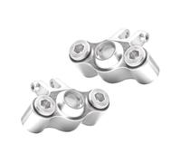 Rc Tasse Direction pour Traxxas pour Mini pour Revo pour VXL pour Summit pour Slash 1/16 2 PiècesSupports en Alliage D'aluminium pour Bras Articulé Gauche Et Droit(Silver)
