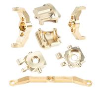 Rc Tasse Direction pour TRX4-M 1/18 Poids Laiton Cache Biellette Direction Cales Roulette Crawler Télécommandé Pièces Et Accessoires Mise À Niveau