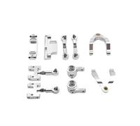 Rc Tasse Direction pour WPL D12 CNC Métal Supérieur Inférieur pour Bras Oscillant Fusée De Direction Coupelle De Direction Ensemble De Joint À Rotule Accessoires De Voiture RC Pièces(Silver)