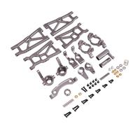 Rc Tasse Direction pour ZD DBX-10 1/10 Amélioration Métal Kit 6 Pièces Bras Oscillant Et Coupelle Direction Voiture RC Course Réparation Conversion Pièces Et Accessoires(Titanium)