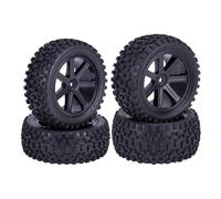 RC télécommande pneus pour Wltoys pour Redcat pour HPI pour HSP pour Tamiya pour Traxxas 1/10 Pièces Tout-Terrain Radiocommandées Pneus Avant Arrière Jantes Moyeux Hexagonaux 12 Mm