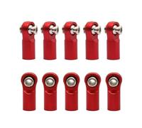 RC Tige de Traction pour Arrma pour Granite pour Senton pour Typhon pour Axial pour Tamiya pour YK Roue De Direction M4 22 Mm pour Chenilles 1/10 RC(Red)