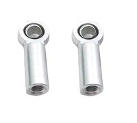RC Tirant Lien Liens 2X Joint D'extrémité De Biellette en Métal M3, Trou De Rotule De 3MM L 4 5MM pour Pièce De Rechange De Mise À Niveau De Camion De Voiture RC(Silver)