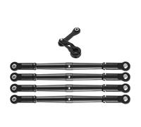 RC Tirant Lien Liens Compatible avec ARRMA pour KRATON pour Outcast 6S 1/8 RC Voiture Biellette De Liaison Avant Et Arrière en Métal avec Biellette De Direction À Bras Servo 25T