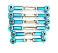 RC Tirant Lien Liens Compatible avec ARRMA pour SENTON 3S 1/10 RC, Pièce De Voiture RC, Accessoires De Voiture, Empattement en Alliage D'aluminium, Jeu De Bielles De Direction(Blue)