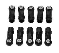 RC Tirant Lien Liens Compatible avec Axial pour SCx10 II 90046 pour TRAxxAS pour TRx4 1/10 RC Voiture Chenille 10 Pièces en Plastique M4 Embout De Tige Lien Boules De Liaison Tête De Joint