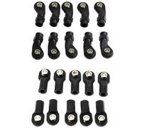 RC Tirant Lien Liens Compatible avec Axial pour Scx10 II 90046 pour Traxxas Trx4 1/10 RC Accessoires De Voiture 20 Pièces en Plastique M4 Embout De Tige Lien Boules De Liaison Tête De Joint