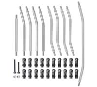 RC Tirant Lien Liens Compatible avec Axial pour Wraith 90018 90048 90053 1/10 RC, Pièces De Voiture sur Chenilles, Maillons De Liaison Châssis Acier Embout Tige en Plastique(90048 90053)
