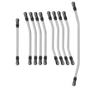 RC Tirant Lien Liens Compatible avec Axial pour Wraith 90018 90048 90053 1/10 RC, Pièces De Voiture sur Chenilles, Maillons De Liaison De Châssis en Acier Et Embout De Tige en Plastique(90018)