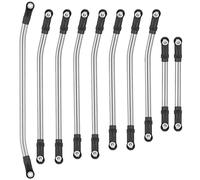 RC Tirant Lien Liens Compatible avec Element pour Enduro pour Sendero 1/10 RC Chenille, 10 Pièces, Maillons en Acier, Améliore Le Dégagement, Maillons De Suspension avec Embout De Tige
