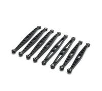 RC Tirant Lien Liens Compatible avec HuangBo ZP1001 ZP1002 ZP1003 ZP1004 1/10 RC, Accessoires De Voiture, Modification De Mise À Niveau en Métal, Biellette De Direction Fixe(Black)