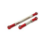 RC Tirant Lien Liens Compatible avec MN pour MN82 LC79 MN78 1/12 Pièces De Mise À Niveau RC sur Chenilles 2X Biellette De Direction en Alliage D'aluminium Biellette De Direction(Red)