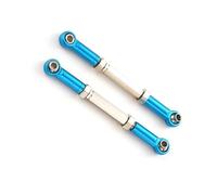 RC Tirant Lien Liens Compatible avec Slash 1/16, Pièce De Mise À Niveau, Empattement en Alliage D'aluminium, Jeu De Bielles De Direction, 2X Jeu De Bielles De Direction(Blue)