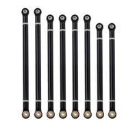 RC Voiture Accessoire Pour Axial SCX10 Pour RGT 86100 1/10 RC Crawler Upgrade Parts 8pcs/lot Lien En Aluminium Fileté Interne Avec Ensemble D'embouts De Tige M3 Empattement 313 Mm(Black (D5mm))