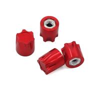 RC Voiture Accessoire pour TRX4 TRX6 pour Slash D90 D110 SCX10 RC Drift pour Tamiya pour Yokomo pour HSP 1/10 Crawler 4PCS CNC en Alliage D'aluminium M4 Écrou Jante Roue Chapeau Capuchon(Red)