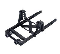 RC Voiture Cadre Pour Axial Pour SCX10 II 90046 90047 1/10 Kit D'extension De Rails De Châssis En Métal Avec Supports D'amortisseurs Et Support De Pare-chocs 6x6 RC Crawler