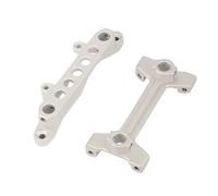 RC Voiture Cadre Pour Axial Pour SCX10 III AXI03006/7 AXI03027 1/10 Support Montage Carrosserie Avant Arrière Métal Pièces Mise À Niveau Pour Voiture Chenilles RC(Front Rear Silver)