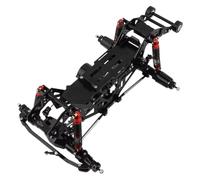 RC Voiture Cadre Pour Losi Pour Mini Pour LMT 1/18 Mise À Niveau En Métal Pour Châssis Avec Essieux Boîte De Vitesses Camion RC Pièce En Alliage D'aluminium(Black Frame)