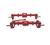 RC Voiture Cadre Pour MN82 LC79 Pour MN78 D90 D91 D96 99S 1/12 Essieu De Portail Avant Et Arrière En Métal Pour Voiture RC Pièces De Mise À Niveau Accessoires(Red)