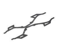 RC Voiture Cadre Pour SCX10 II 1/10 Carbone Pour LCG Pour Kit Châssis Avec Boîte De Vitesses Overdrive RC Crawler Trail Truck(Carbon Fiber Rails)