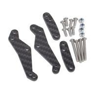 Rc Voiture ChâSsis Pour Tamiya Pour Beetle Pour BlackFoot 1/10 Châssis Carbone Plaque D'amortisseur Arrière Fibre Accessoires Mise À Niveau Voiture Rc Remplacement