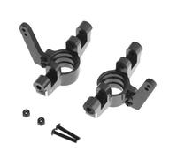 RC Voiture Pièce pour Arrma 1/8 pour Mojave 4S pour Kraton pour Outcast 4X4 pour BLX 1/10 Pièces Mise À Niveau des Blocs Direction en Métal pour Voitures RC(Black)
