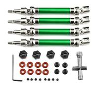 RC Voiture Pièce Pour Arrma Big Pour Rock V3 3S Pour BLX 4x4 1/10 4 Arbres De Transmission CVD En Métal Avec Hexagone De Roue Pièces De Mise À Niveau(Green)