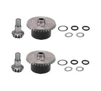 RC Voiture Pièce pour Arrma pour Kraton pour Senton Big pour Rock pour Granite pour Outcast 4X4 1/10 2 Jeux Boîtiers Différentiel en Métal Engrenages 37 Dents Entrée 13 Pièces Mise