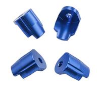 RC Voiture Pièce pour Arrma pour Mini pour Mojave pour Grom 1/18 pour Granite pour Typhon 1/14 4 Pièces Capuchon Protection Damortisseur en Métal(Blue)