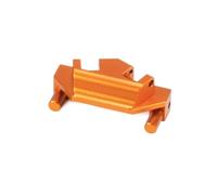 RC Voiture Pièce Pour Axial Pour Capra Currie F9 SuperShafty CP44 1/10 CNC Aluminium Arrière Supérieur Lien Riser Mount RC Crawler Portail Essieu Pièces De Mise À Niveau(Orange)