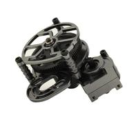 RC Voiture Pièce Pour Axial Pour SCX10 D90 1/10 Boîte Vitesses Transmission En Métal Pour Voiture Radiocommandée Avec Pignon Droit Pièces Mise À Niveau Pour Voiture Radiocommandée(Gray)
