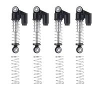 RC Voiture Pièce Pour Axial Pour SCX24 1/24 4 Amortisseurs Filetés En Aluminium Série De Voitures Radiocommandées À Chenilles(Black)