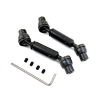 RC Voiture Pièce Pour Henglong Pour WPL Ural B36 B16 C14 C24 B24 Pour MN D90 Pour MN99S 2 Pièces Arbre De Transmission Avant Et Arrière En Métal Pièces De Rechange Voiture RC Camion(Black)