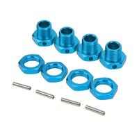RC Voiture Pièce pour HSP 1/8 4 Vis Hexagonales De Roue Coupleur en Aluminium 17mm Kit Pièces Rechange Chenille Voiture RC(Blue)