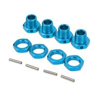 RC Voiture Pièce pour HSP 1/8 4 Vis Hexagonales Roue en Aluminium Coupleur Hexagonal 17mm Kit Daccessoires Mise Niveau Pièces Voiture RC Piste(Blue)