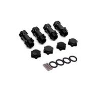 RC Voiture Pièce Pour HSP 1/8 Monster Truck Truggy Scale Moyeu Roue Hexagonal 17mm 30mm Plus Pièces Rechange RC Adaptateur Montage Amélioré(Black)