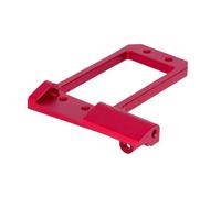 RC Voiture Pièce Pour LCG Pour Vanquish F10 1/10 Aluminium BTA Support De Servo Et Adaptateur De Liaison Essieu Portail Centre De Gravité Bas RC Crawler Pour Châssis Bricolage(Red)