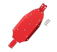 RC Voiture Pièce pour Losi Micro B 2WD pour Buggy RTR LOS-1766 LOS00007 1/24 RC Car Plaque Protection Châssis en Aluminium Toutes Pièces Mise À Niveau Métal(Red)