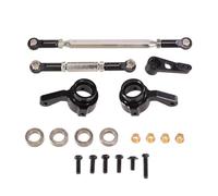 RC Voiture Pièce Pour MN Model Pour MN168 New99S Pour MN82 Pour MN78 D90 D91 D96 Pour MN99S 1/12 Accessoires Voiture Télécommandés Tige Direction Métal Bras Servo Coupelle(Black)