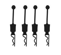 RC Voiture Pièce pour Rrma pour Senton pour Granite pour Typhon pour Traxxas pour Slash pour Udr 1/10 Lot 4 Clips Fixation Caoutchouc Carrosserie Voiture Coque Retenue Boucle Fixe(Black)