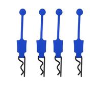 RC Voiture Pièce pour Rrma pour Senton pour Granite pour Typhon pour Traxxas pour Slash pour Udr 1/10 Lot 4 Clips Fixation Caoutchouc Carrosserie Voiture Coque Retenue Boucle Fixe(Blue)