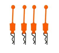 RC Voiture Pièce pour Rrma pour Senton pour Granite pour Typhon pour Traxxas pour Slash pour Udr 1/10 Lot 4 Clips Fixation Caoutchouc Carrosserie Voiture Coque Retenue Boucle Fixe(Orange)