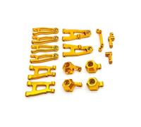 RC Voiture Pièce Pour SG 1603 Pour SG1603 Pour SG1604 UD1601 UD1602 UD1603 1/16 Métal Avant Et Arrière Pour Bras Oscillant Ensemble Coupelles Direction Pièces Mise À Niveau Voiture RC(Yellow)