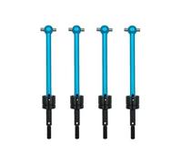RC Voiture Pièce pour Tamiya DT03 pour TT02B pour TT-02B 4 Pièces Arbre Transmission Cardan CVD en Métal Voiture RC 64mm Mise Niveau Accessoires Remplacement Réparation(Blue)