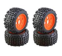 RC Voiture Pièce Pour Traxxas Pour Arrma Hpi Pour Tamiya Pour Kyosho 1/10 1/8 RC Car Upgrade Parts 152mm 6Inch 4Pcs Universal Pour Buggy Tires Set(Orange 1)