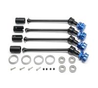 RC Voiture Pièce pour Traxxas pour Maxx pour Widemaxx 1:10 8996X 89086-4 Kit CVD Darbre Transmission Allongé en Acier Pièces Mise Niveau en Métal Modèles sur Chenilles RC(Silver Blue)