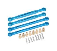 RC Voiture Pièce Pour Traxxas Pour Slash 4x4 BL-2S 4WD Kit De Barre Stabilisatrice Avant Et Arrière En Aluminium Noir Titane Bleu Pièces De Mise À Niveau De Voiture RC(Blue)